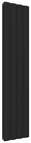 Eastbrook Guardia verticale aluminium radiator 180x37,5cm Mat zwart 1824 watt