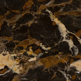 Wandtafel amberkleurig marmer/stalen metaal, L125 cm Ambrette