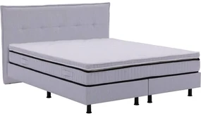 Goossens Basic Boxspring Compleet Kaja, 160 x 200 cm box (= 2x 80cmx 200cm) 1x matras gestoffeerd pocketvering, 1x matrastopper gestoffeerd