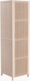 Wandkast Stripe van bamboehout met geribde deur