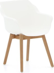 Dining tuinstoel | Hartman Sophie Studio | Kunststof | Natural Teak/Wit | Kees Smit Tuinmeubelen