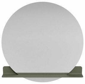 Mondiaz Spot spiegel rond Ø110cm met planchet army