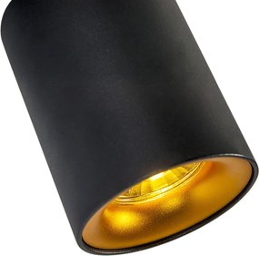 Smart spot zwart met goud incl. GU10 WiFi lichtbron - Ronda