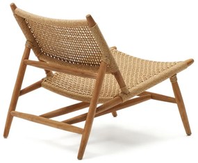 Kave Home Codolar Fauteuil Teak En Rotan