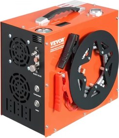 VEVOR PCP-luchtcompressor, 4500 PSI/30 MPa draagbare PCP-luchtbukscompressor - ingebouwd water- en ventilatorkoelsysteem, auto-stop DC12V/AC230V paintball-tankcompressor voor luchtbuks, duikfles