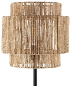 Staande lamp in ijzer en hennep, Yaku