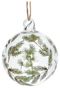 Kerstbal met takjes, glas,Ø 8 cm