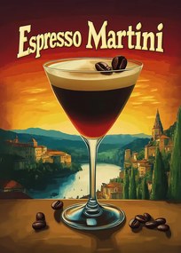 Ilustratie Espresso Martini Vintage, Andreas Magnusson