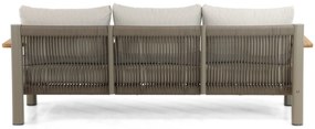 Stoel en Bank Loungeset 5 personen Aluminium/Rope Taupe  Santika Furniture Santika