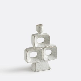 Organische keramische kandelaar, hoogte 22 cm, CERAL
