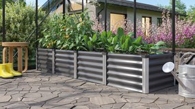 Vitavia Verhoogd zaaibed Linus In&amp;Out 401 L - graniet/alu - 40,cm