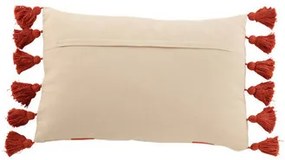 Kussens Rood J-line  COUSSIN PLAG RAY RECT COT CORA