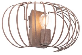 Design wandlamp roestbruin 39 cm - Johanna Design E27 rond Binnenverlichting Lamp