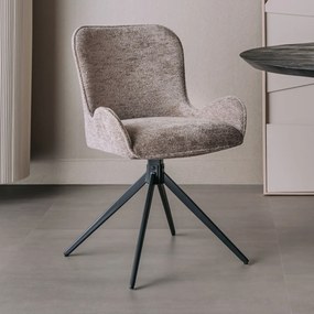 Tower Living Moderne Eetkamerstoel Boucle Grijs Sora