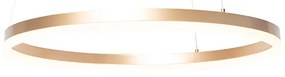 Design hanglamp goud 60 cm incl. LED 3-staps dimbaar - Anello Design rond Binnenverlichting Lamp