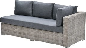 Garden Impressions Tennessee loungebank arm links vintage willow - texfiber