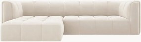 Modulaire hoekbank Francesca (3-zits) met fluwelen look