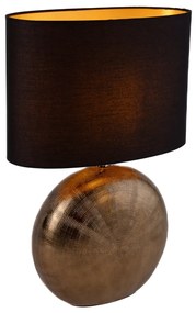 Landelijke tafellamp brons met zwart 53 cm - Kygo Landelijk E27 ovaal Binnenverlichting Lamp