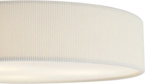 Moderne plafondlamp wit met velours kap 46cm 3-lichts - Luz