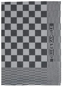 Theedoek Dille Kamille, katoen, zwart