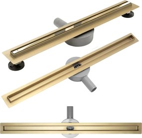 Lineaire afvoer Rea Neo Slim PRO Mirror Gold 50