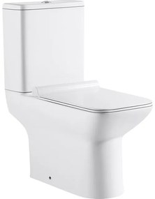 Nemo Go Ike PACK Staand Toilet - H(PK) uitgang - reservoir Geberit - spoelmechanisme 36L - vierkant - softclose - takeoff - porselein - wit MFZ49CD