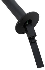 Moderne lantaarn zwart met helder glas 104 cm IP44 - Sfera