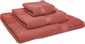 Handdoek Soft Popcorn Collectie – 4 stuks – 70×140 – oudroze