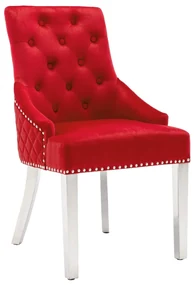 vidaXL Eetkamerstoelen 2 st fluweel wijnrood