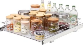 VEVOR Uitschuifbaar Kruidenrek (385x533x85 mm) Keukenkastje met Schuiflade Kruidenrek Keukenkastje Organizer Onderkastplank 415x563x185 mm (Installatieafmetingen)