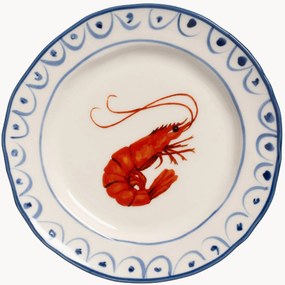 Handbeschilderde dessertborden Sirène, 2-delig