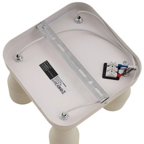 Plafondspot beige GU10 50mm vierkant 4-lichts - Stanley