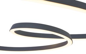 Scandinavische hanglamp zwart 72cm incl. LED 3-staps dimbaar - Circuit