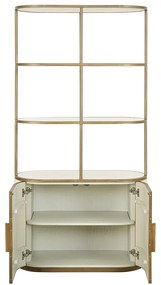 Richmond Interiors Tivoli Open Wandkast Beige Goud - 100x45x197cm.