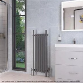 Eastbrook Lambourne horizontale radiator 40x120cm 649W antraciet