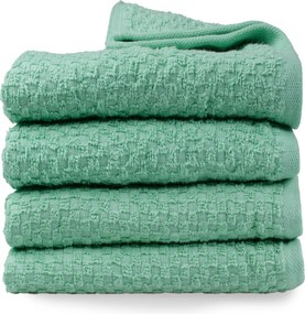 Handdoek Popcorn Collectie– 4 stuks – 50×100 – groen