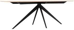Goossens Excellent Eettafel Floyd, Semi ovaal 180 x 100 cm