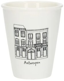 Gevel mok, Antwerpen Wapper, porselein, 200 ml