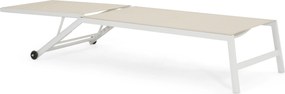 Lifestyle Garden Furniture Lento Ligbed Verstelbaar Textileen Wit