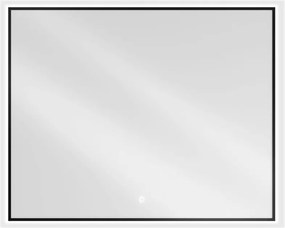 Mexen Erma badkamer spiegel verlicht 100 x 80 cm, LED 6000K, anti-condens, zwarte frame - 9814-100-080-611-70