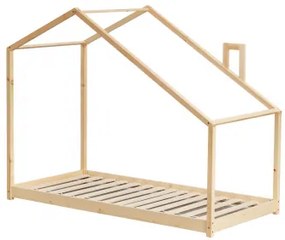 Bed Voor 90 Cm Matras In Abbin Kids Hout Natuurlijk Hout & 90 X 190 Cm - Sklum