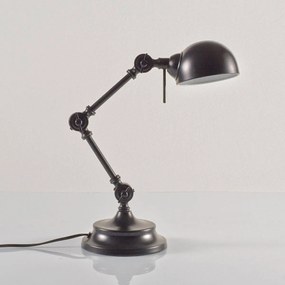 Bureaulamp in metaal, industriele stijl, Kikan