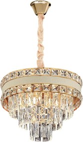 Hanglamp met kristallen G047-CP 40CM GOLD