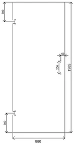 Saniclear Modern glazen douchedeur 90x200cm rookglas