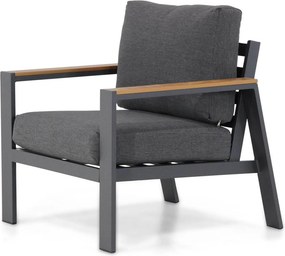 Stoel en Bank Loungeset 5 personen Aluminium/polywood Grijs  Domani Furniture Roseto