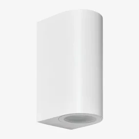 Buitenwandlamp Met 2 Xilven Lichtpunten Wit - Sklum