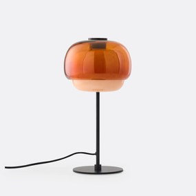 Tafellamp in gekleurd glas, Kinoko