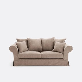 2-, 3- of 4-zitsbank met afneembare hoezen, in gemêleerd polyester, ADELIA