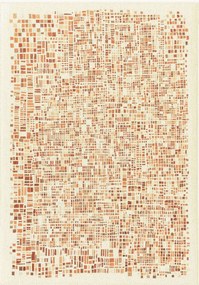 Wasbaar jacquard in- & outdoor vloerkleed Cubik