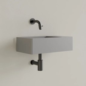 Sanigoods Luko fontein 40x22cm rechts zonder kraangat leigrijs